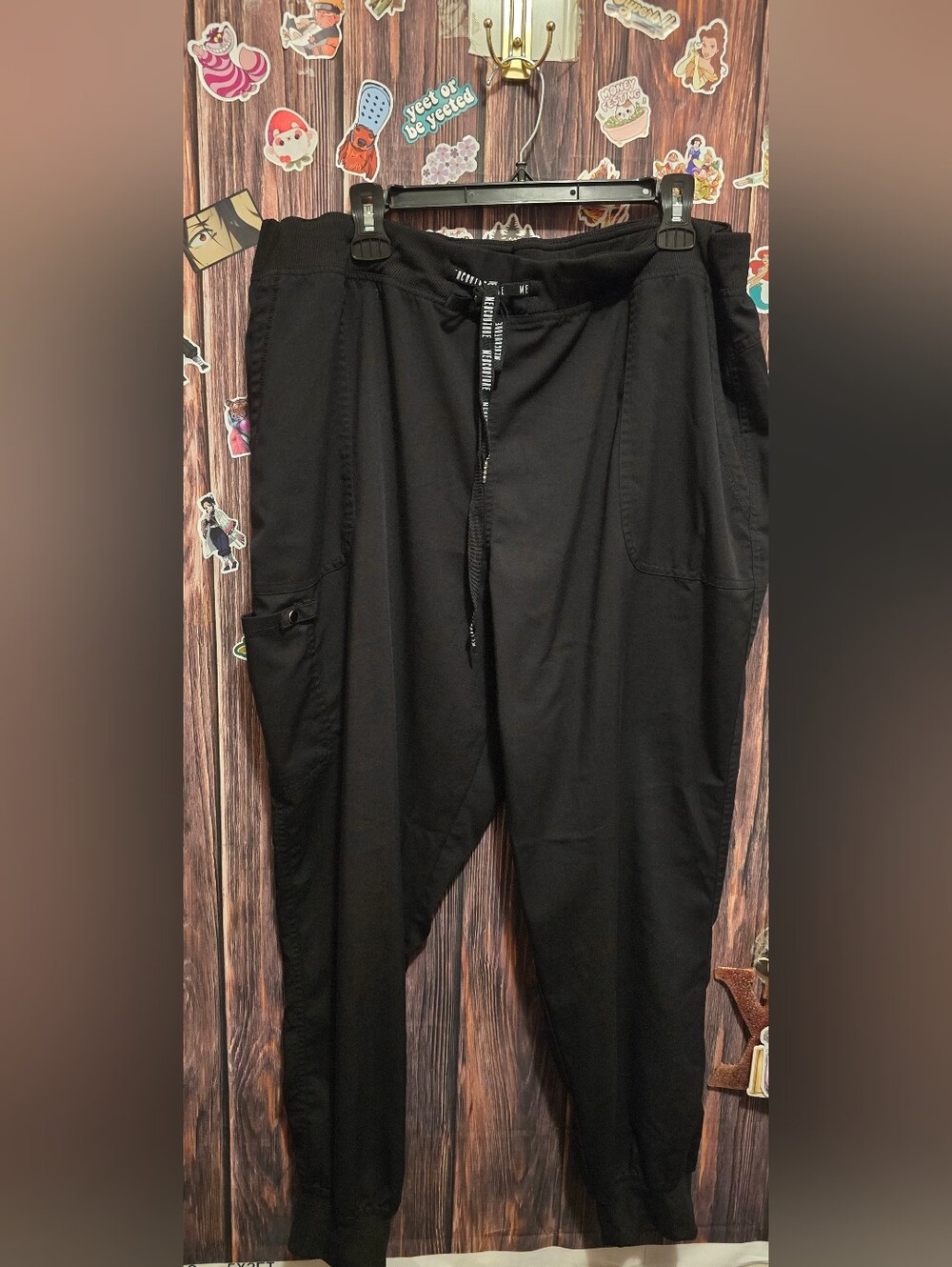 Med Couture Touch Jogger Yoga Scrub Pant Black 2XL